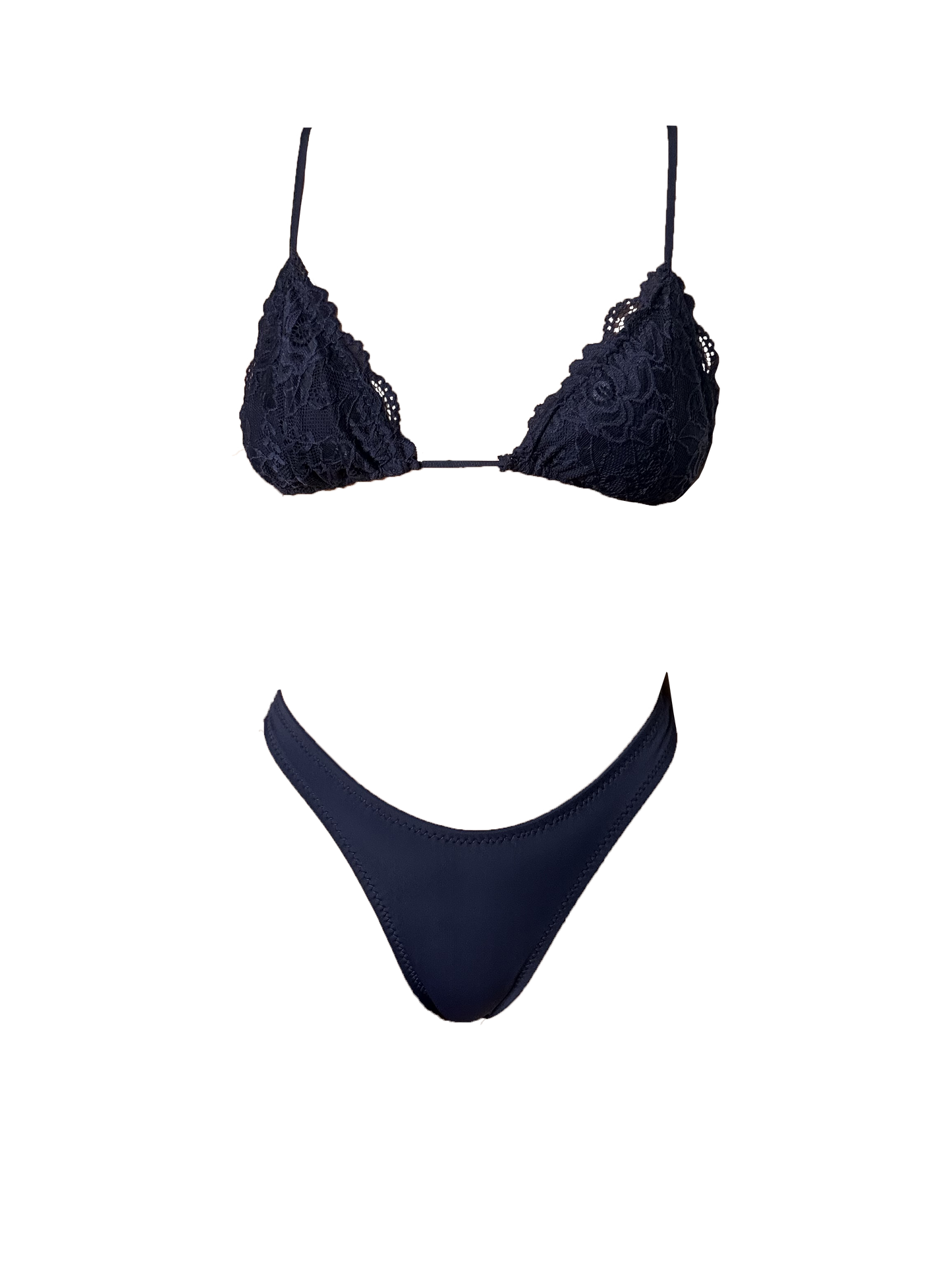 navy lace BIKINI