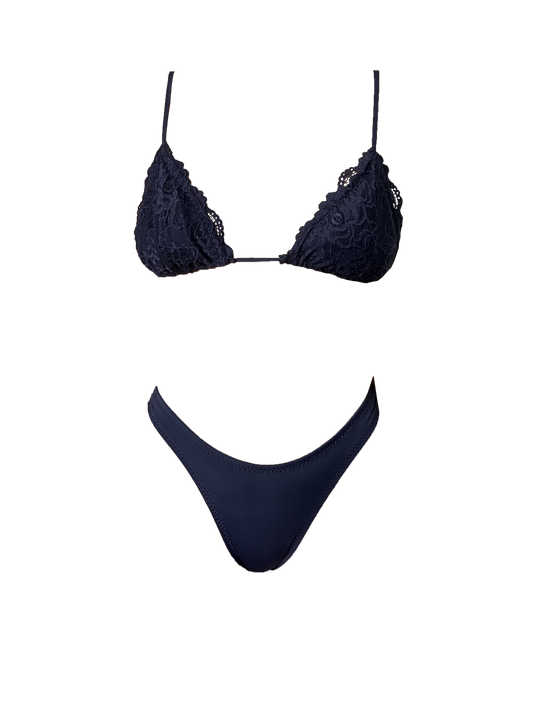 navy lace BIKINI